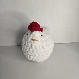 Chicken Plush Handmade Crochet Plush Amigurumi Stuffed Animal Toy